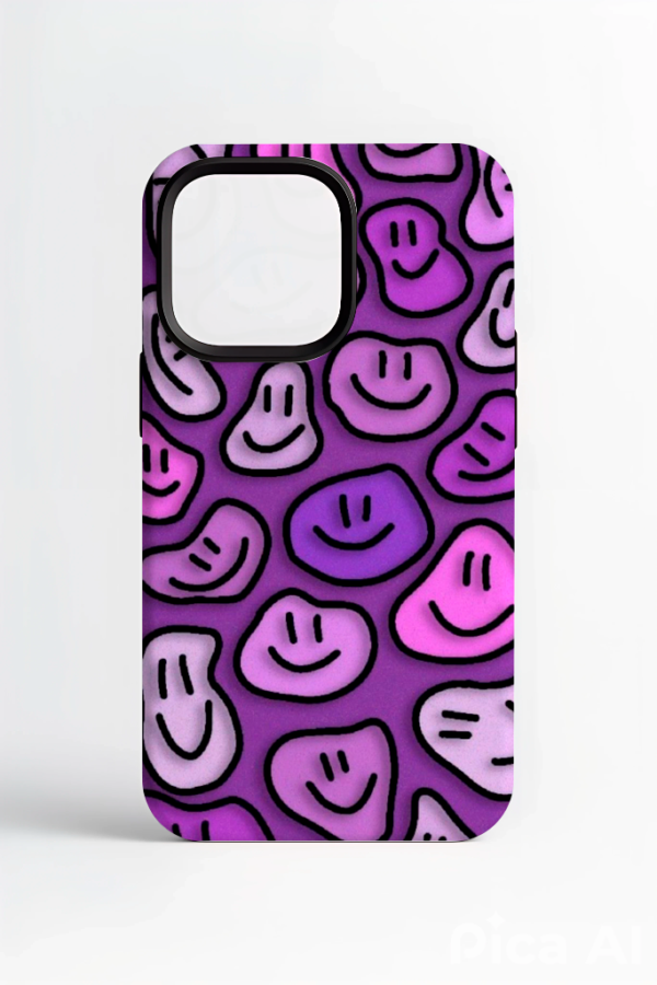 Funda Smiley Vibes - Morado