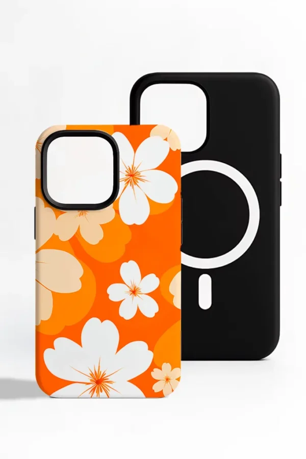 Funda Flores Naranja - Imagen 2