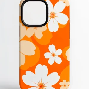 Funda Flores Naranja