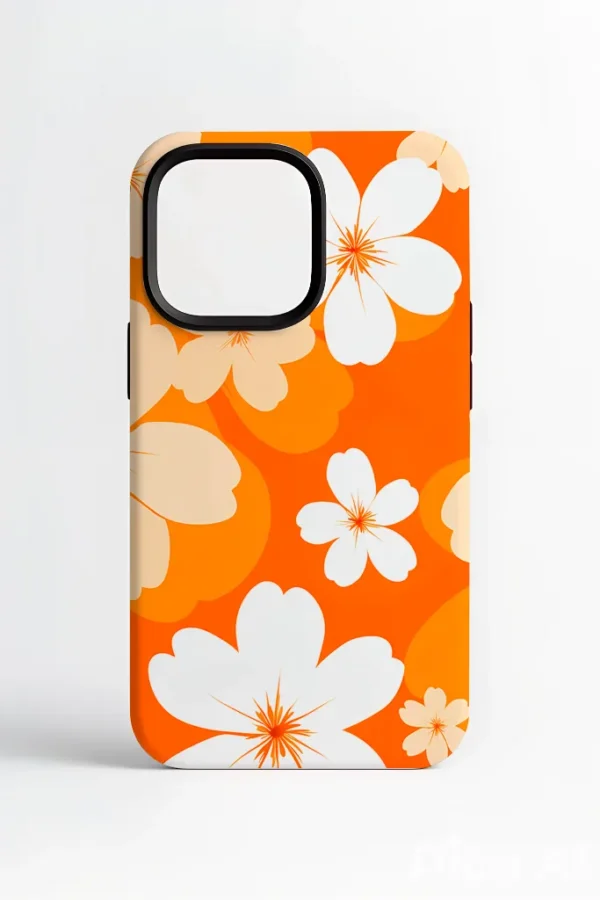 Funda Flores Naranja