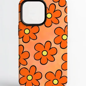 Funda de Flores - Naranja
