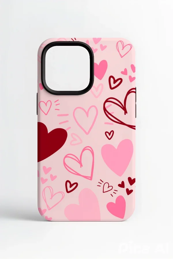 Funda Corazones - Rosada